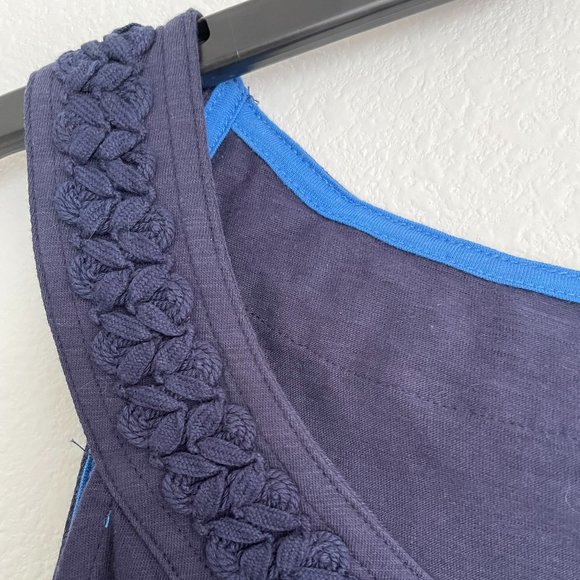 NWT - Nautica Navy Blue Tank Top with rope collar - Picture 7 of 12